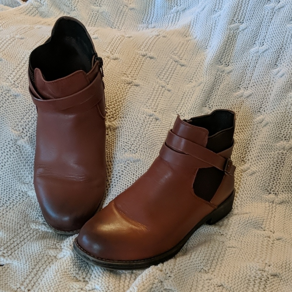 Propet Tatum bootie Brown 8.5 Wide Width orthotic